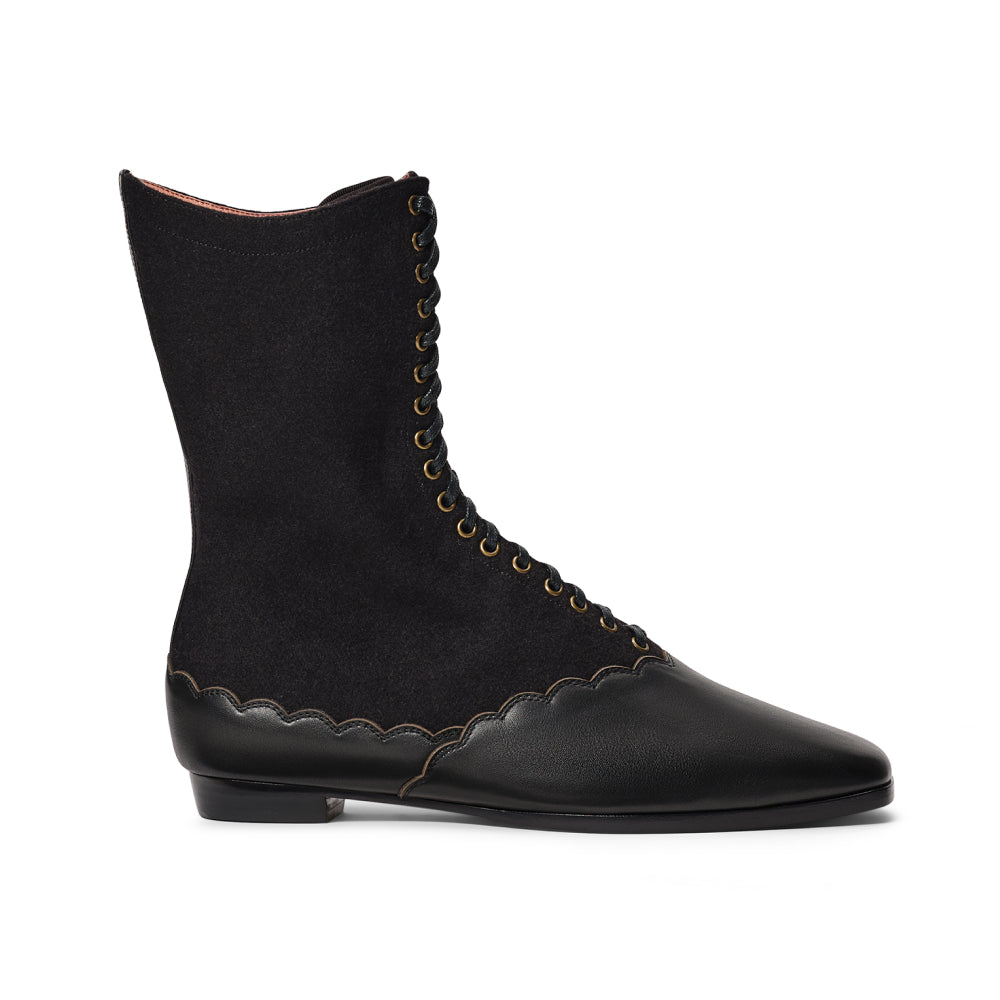 PRE-ORDER Balmoral Boots Wide (Black)