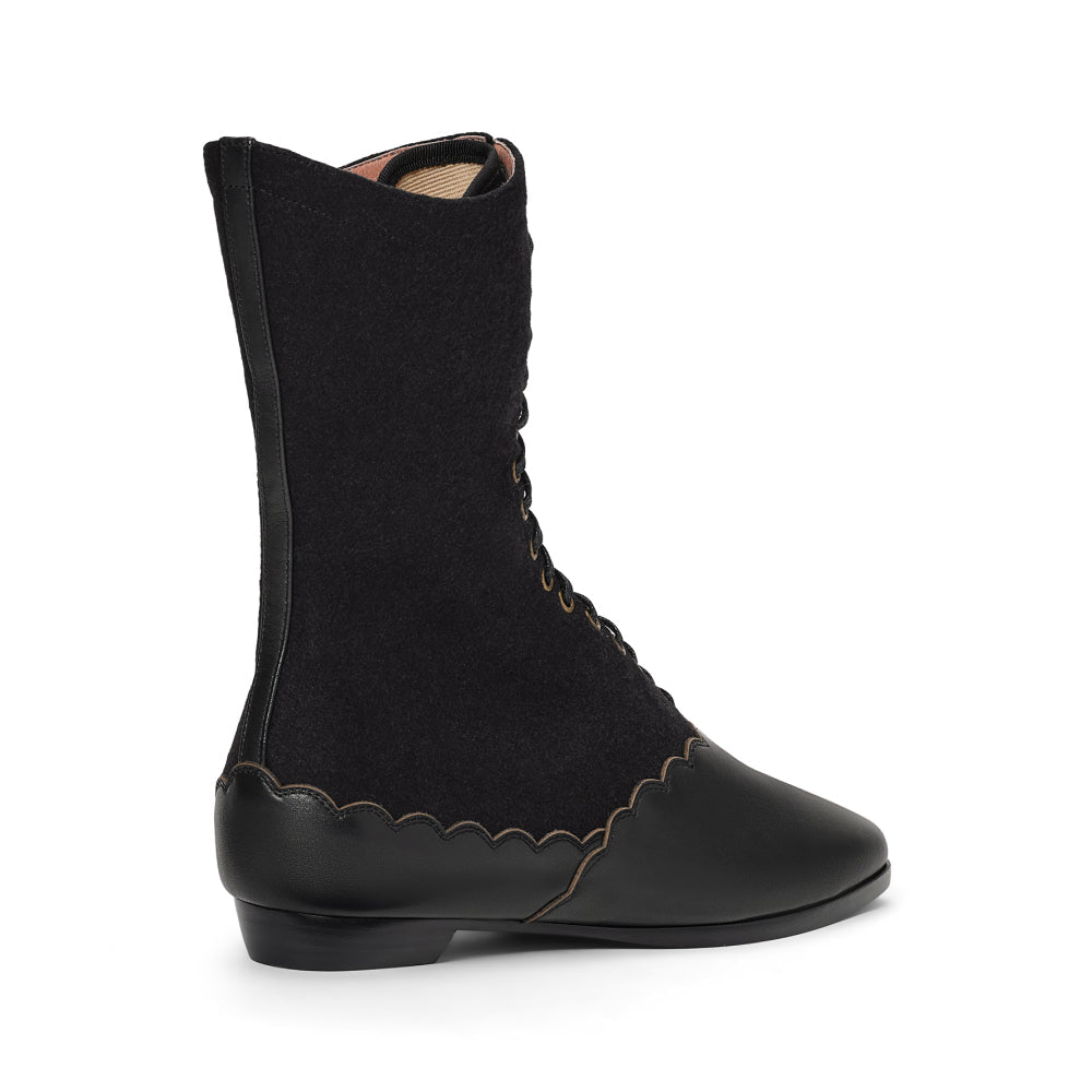 PRE-ORDER Balmoral Boots Wide (Black)