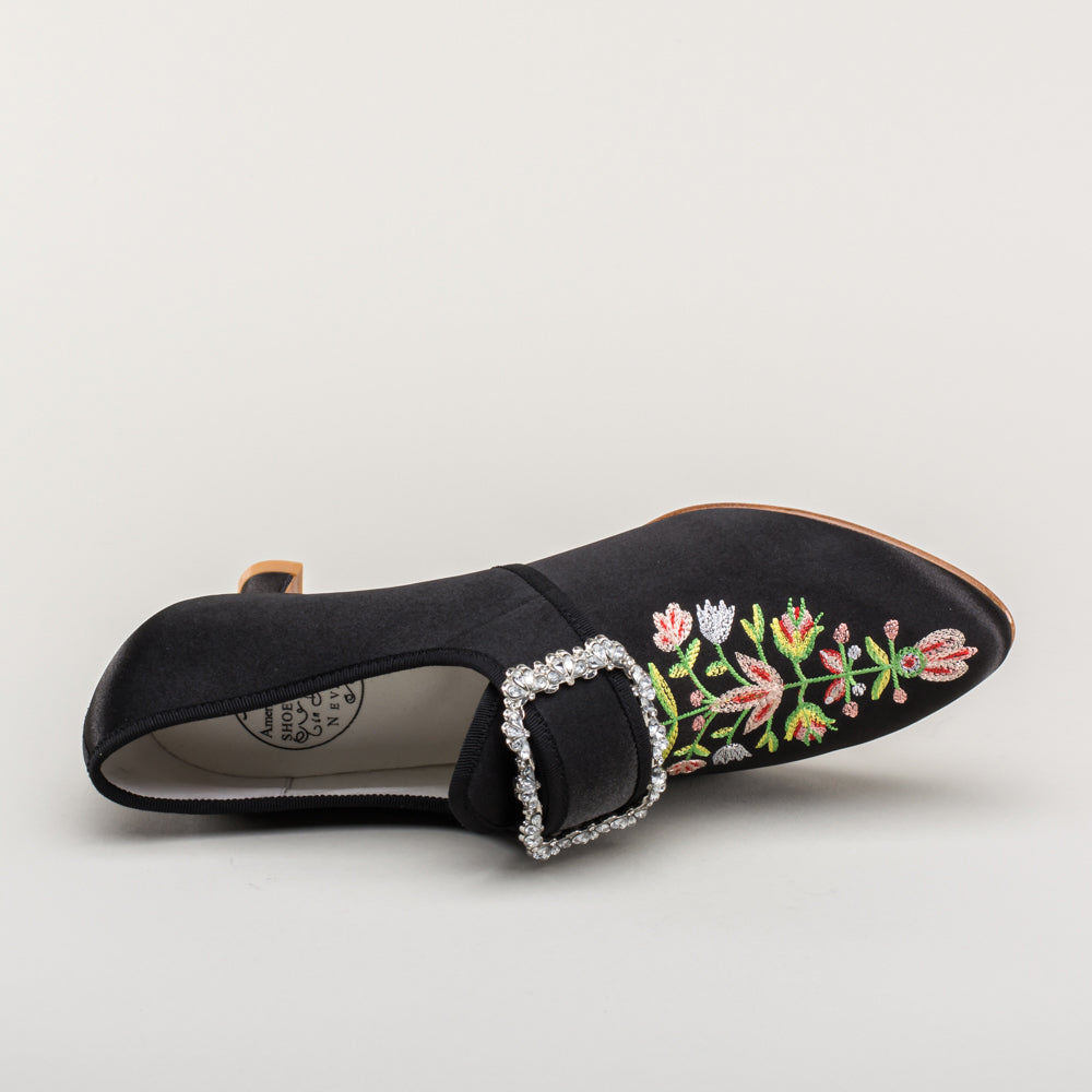 Primrose 18th Century Shoes (Black)