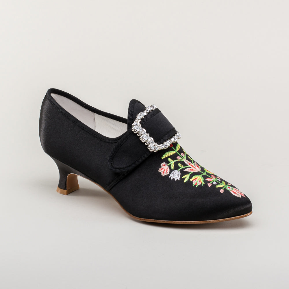 Primrose 18th Century Shoes (Black)