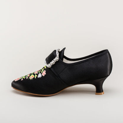 Primrose 18th Century Shoes (Black)