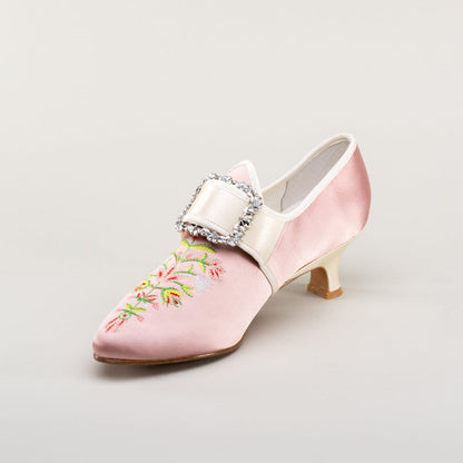 Primrose 18th Century Shoes (Pink/Ivory)