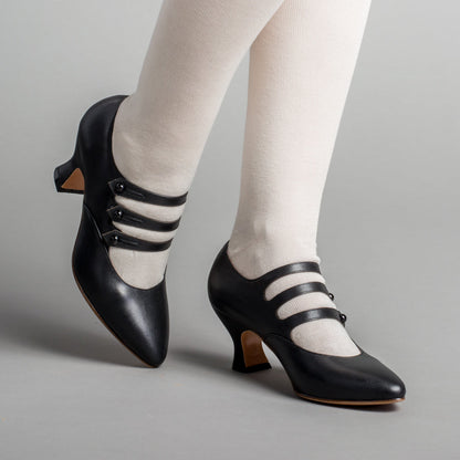Bellatrix Edwardian Shoes (Black)
