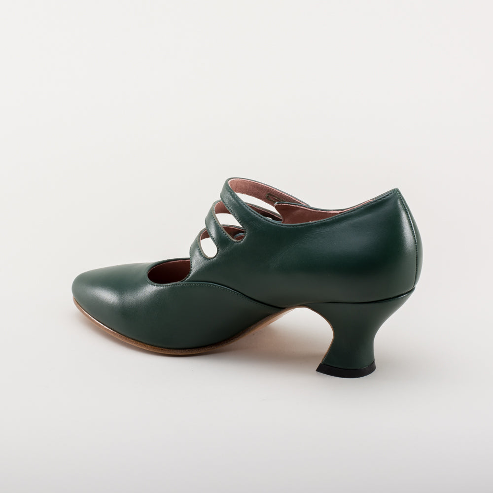 Bellatrix Edwardian Shoes (Green)