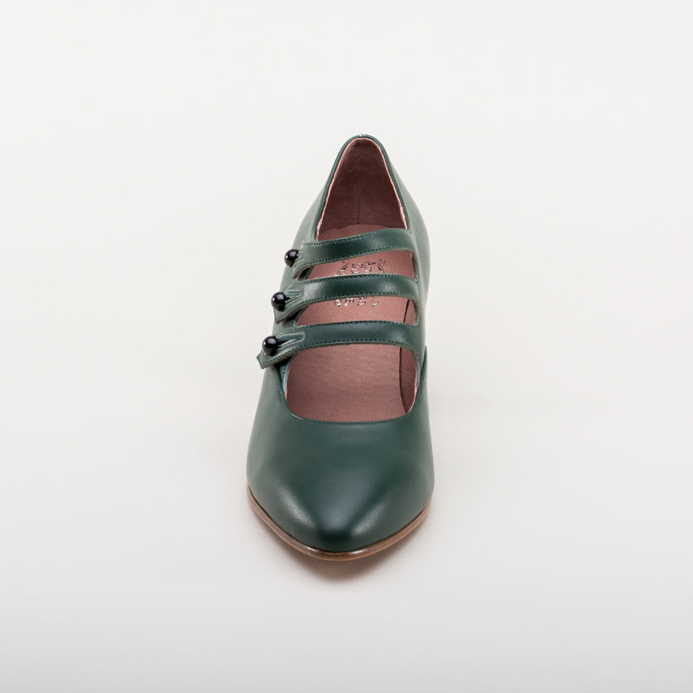Bellatrix Edwardian Shoes (Green)