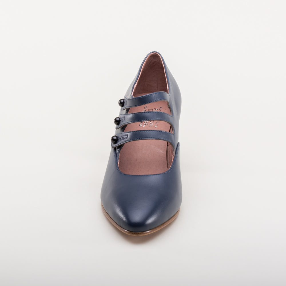 Bellatrix Edwardian Shoes (Navy)