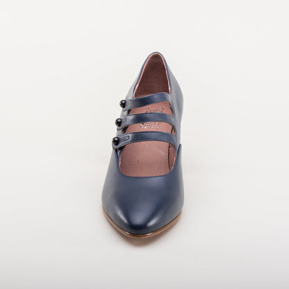Bellatrix Edwardian Shoes (Navy)