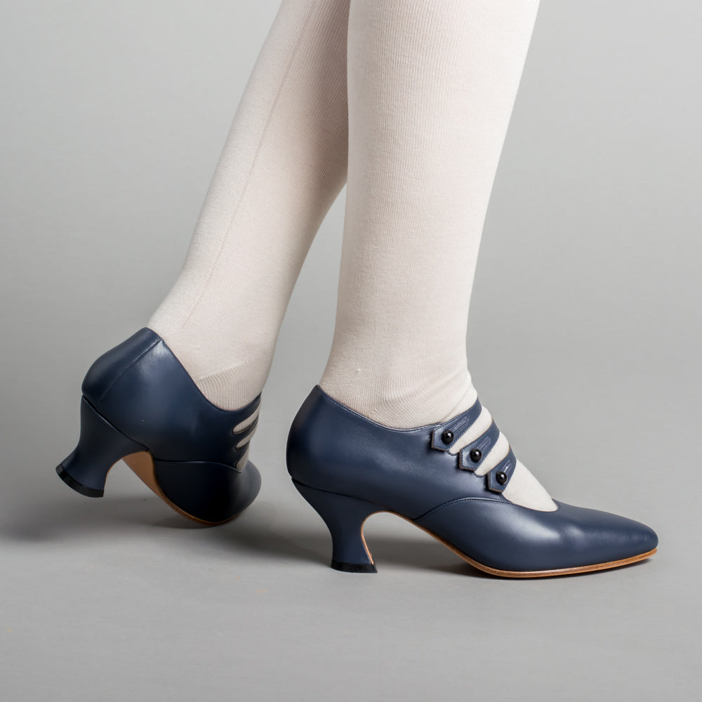 Bellatrix Edwardian Shoes (Navy)