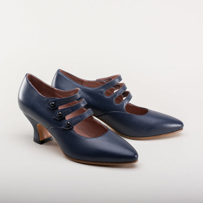 Bellatrix Edwardian Shoes (Navy)