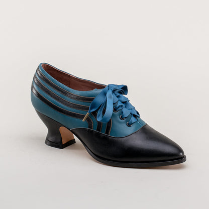 Bernadette Women's Edwardian Oxfords (Blue/Black)