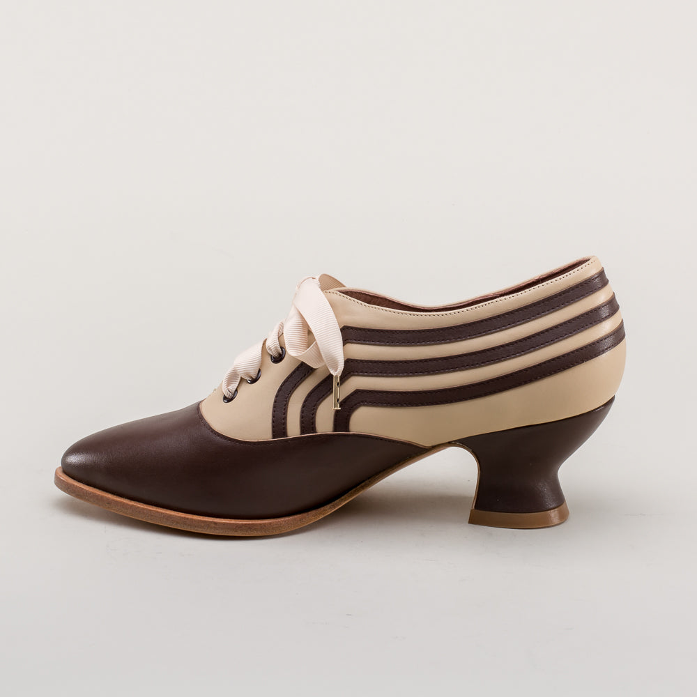 Bernadette Edwardian Oxfords (Tan/Brown)