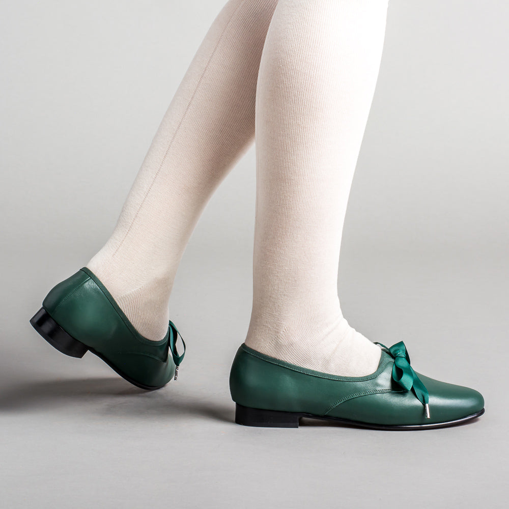 Bertie Regency Pumps (Green)