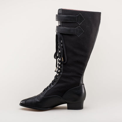 Cambridge Edwardian Bicycle Boots (Black/Black)