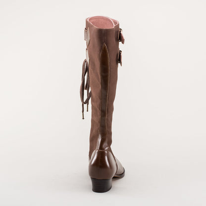 Cambridge Edwardian Bicycle Boots (Brown/Brown)