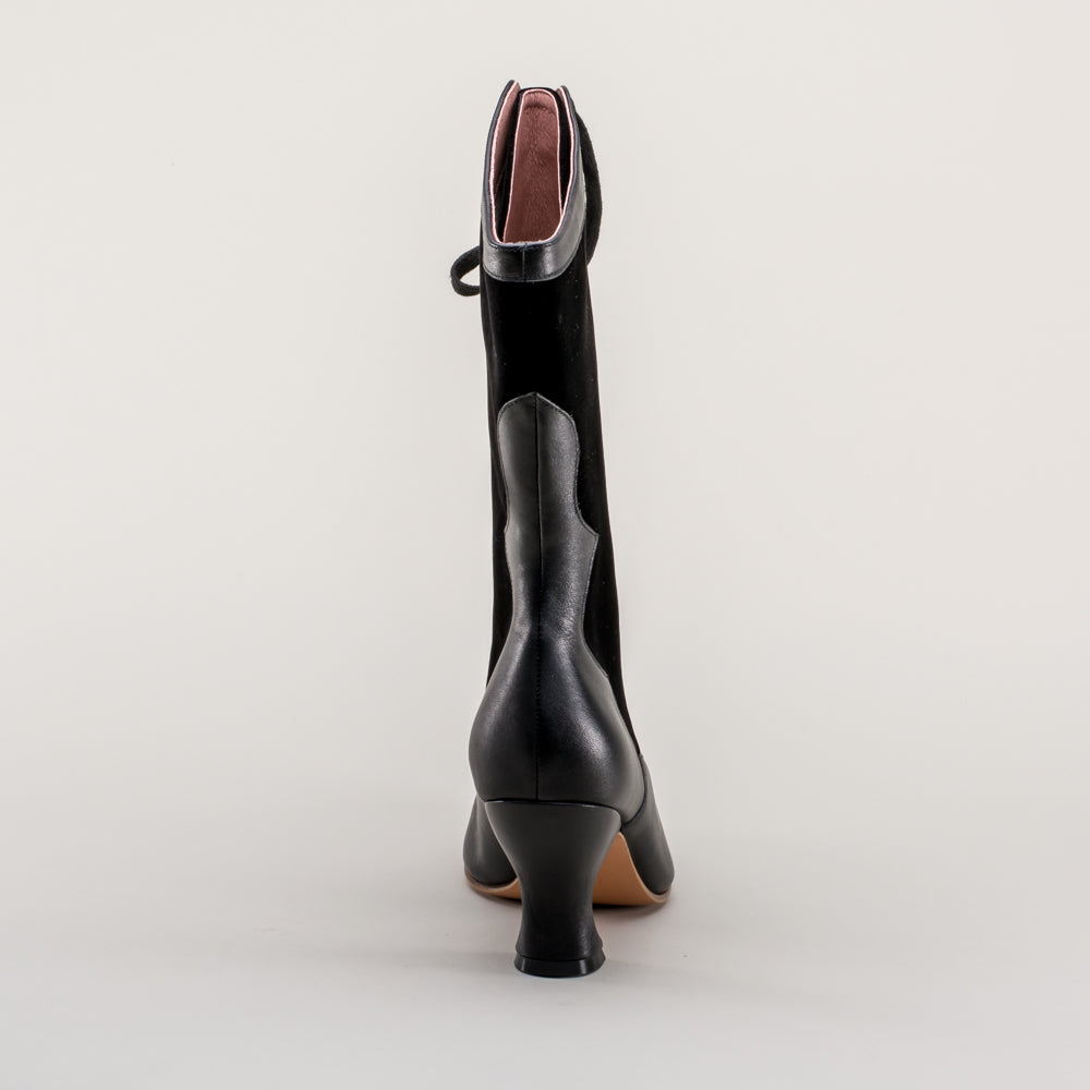 Camille Edwardian Boots (Black/Black)