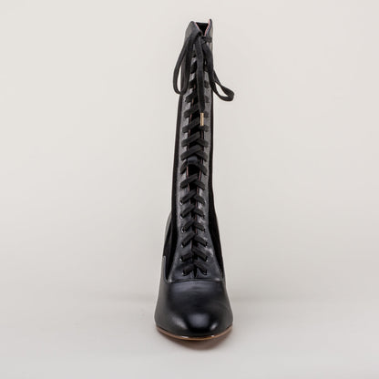 Camille Edwardian Boots (Black/Black)