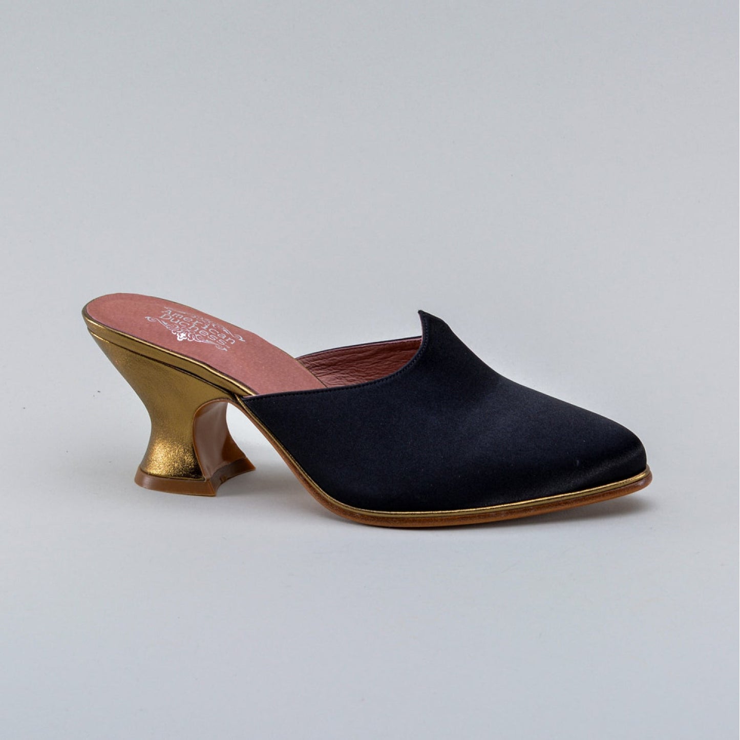 Charlotte 18th Century Mules (Black)