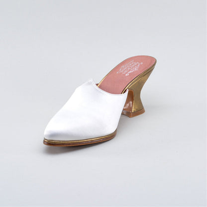 Charlotte 18th Century Mules (Ivory)