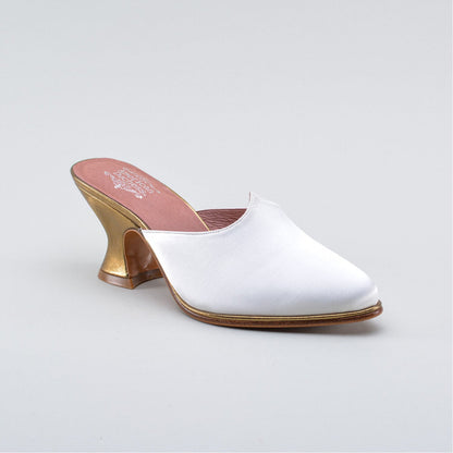 Charlotte 18th Century Mules (Ivory)