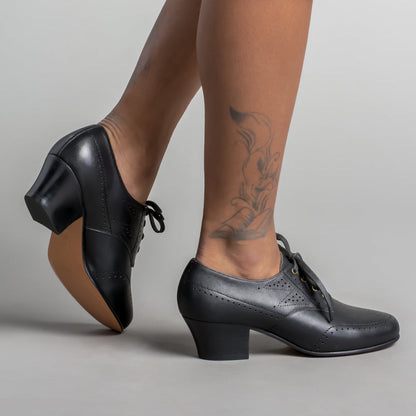 Claire 1940's Oxfords Wide (Black)