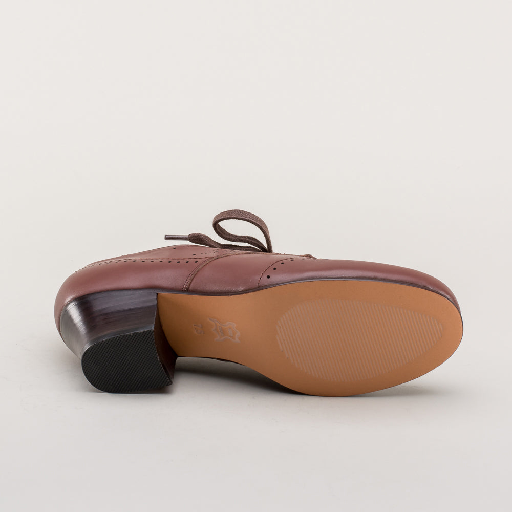 Claire 1940's Oxfords Wide (Brown)