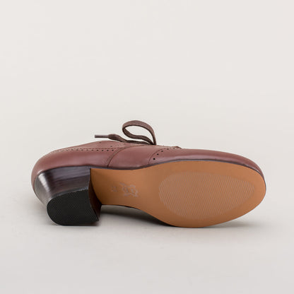 Claire 1940's Oxfords Wide (Brown)