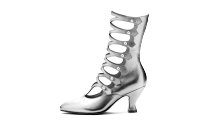 Cleo Edwardian Boots (Pale Gold)