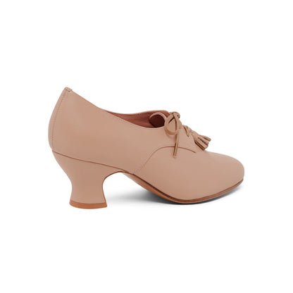 PRE-ORDER Cordelia Edwardian Oxfords Wide (Almond)