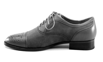 Dandy Men's Vintage Cap Toe Oxfords (Oxblood)