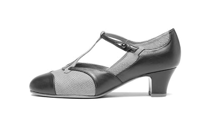 Doris 1920s Pumps Wide (Brown/Tan)