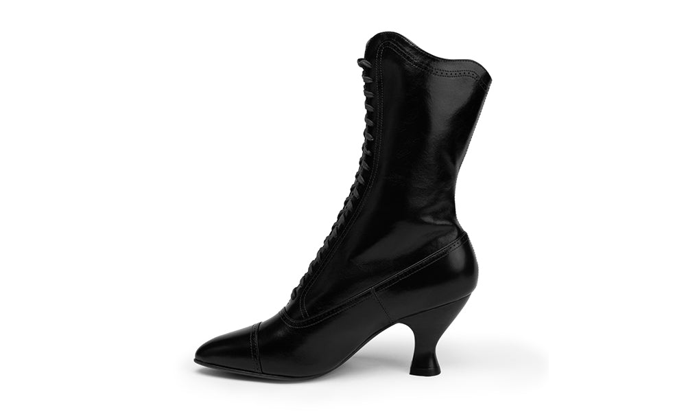 Edith Edwardian Boots Wide (Cordovan)