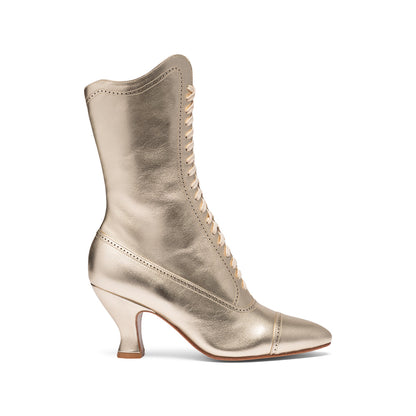 Edith Edwardian Boots Wide (Gold)