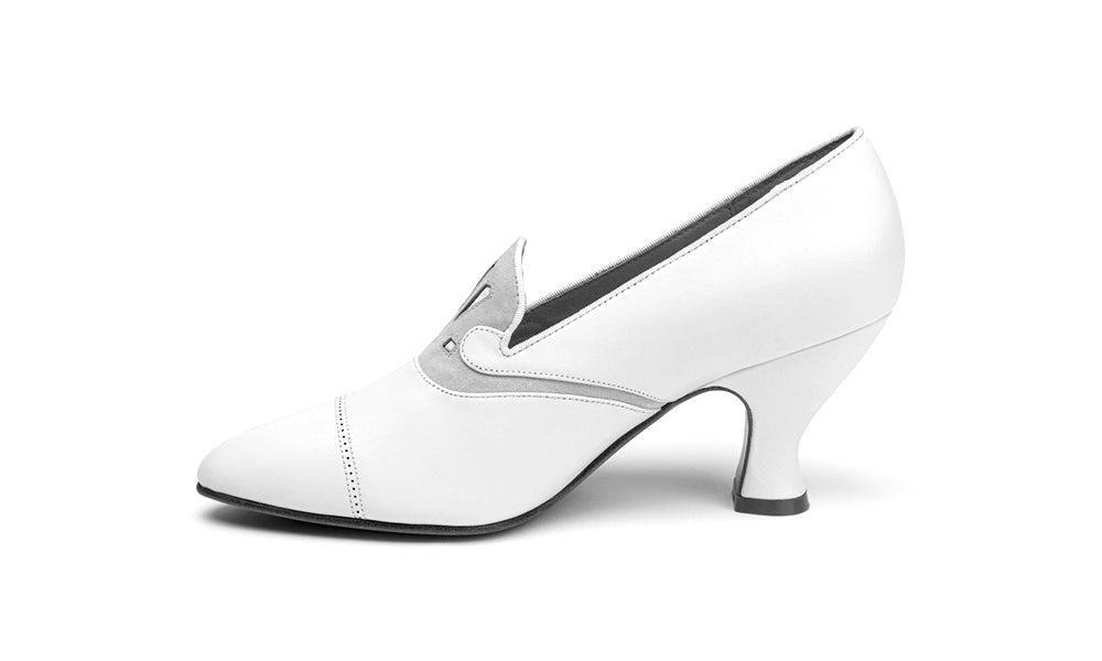 Elsie Edwardian Pumps (Ivory/Cream)
