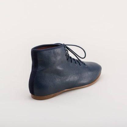 Emma Regency Leather Boots (Navy)