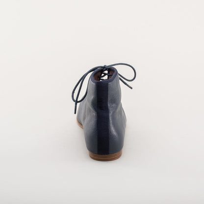 Emma Regency Leather Boots (Navy)