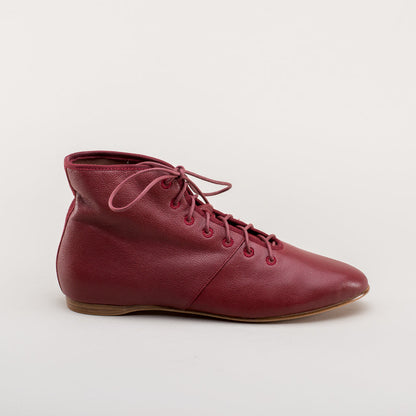 Emma Regency Leather Boots (Oxblood)