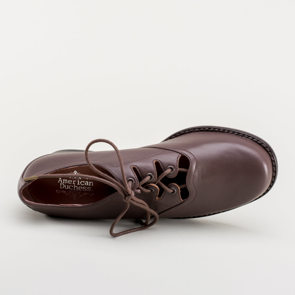 Ghillie Vintage Lace-Up Shoes (Brown)