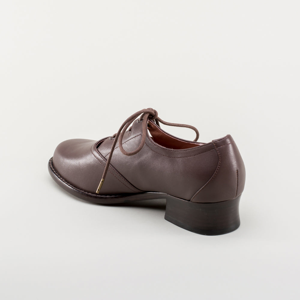 Ghillie Vintage Lace-Up Shoes (Brown)