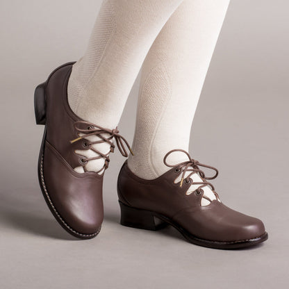 Ghillie Vintage Lace-Up Shoes (Brown)