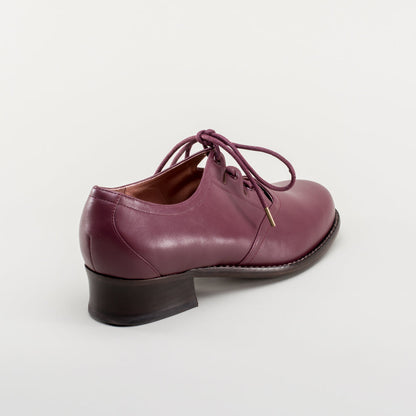 Ghillie Vintage Lace-Up Shoes (Merlot)