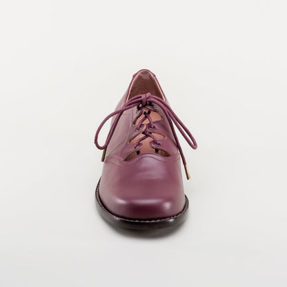 Ghillie Vintage Lace-Up Shoes (Merlot)