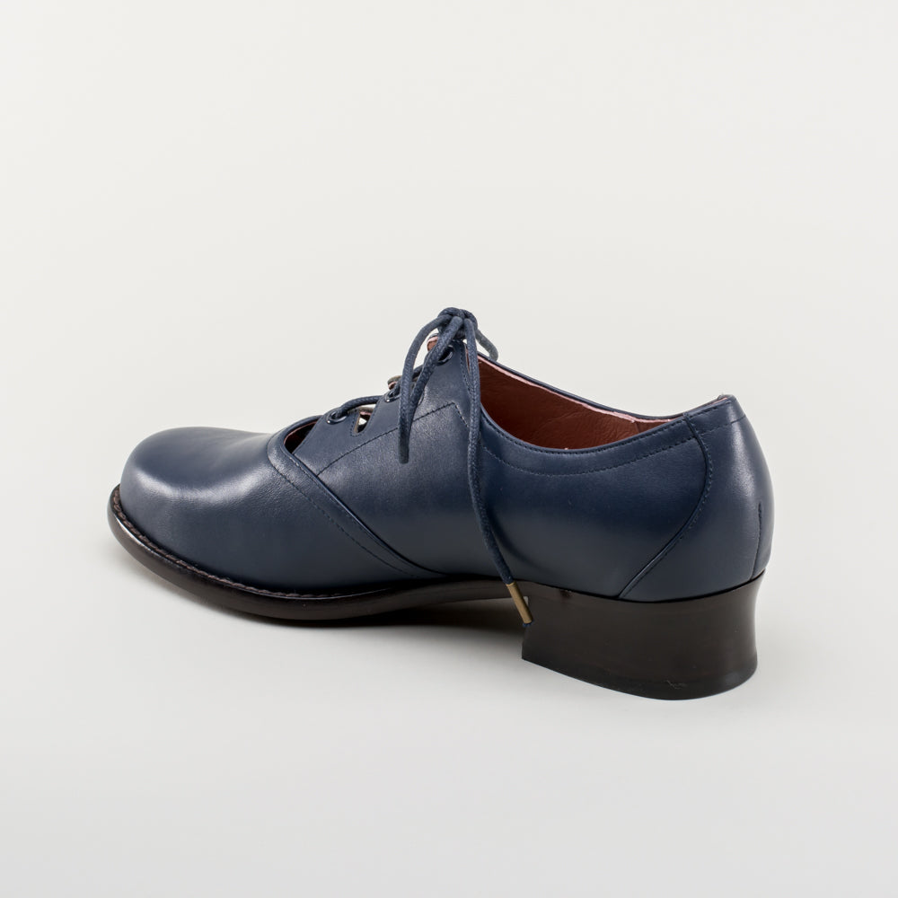 Ghillie Vintage Lace-Up Shoes (Navy)