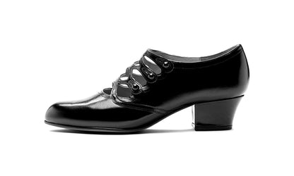 Gloria Edwardian Shoes (Black)