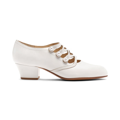 Gloria Edwardian Shoes (Ivory)