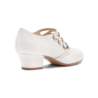 Gloria Edwardian Shoes Wide (Ivory)