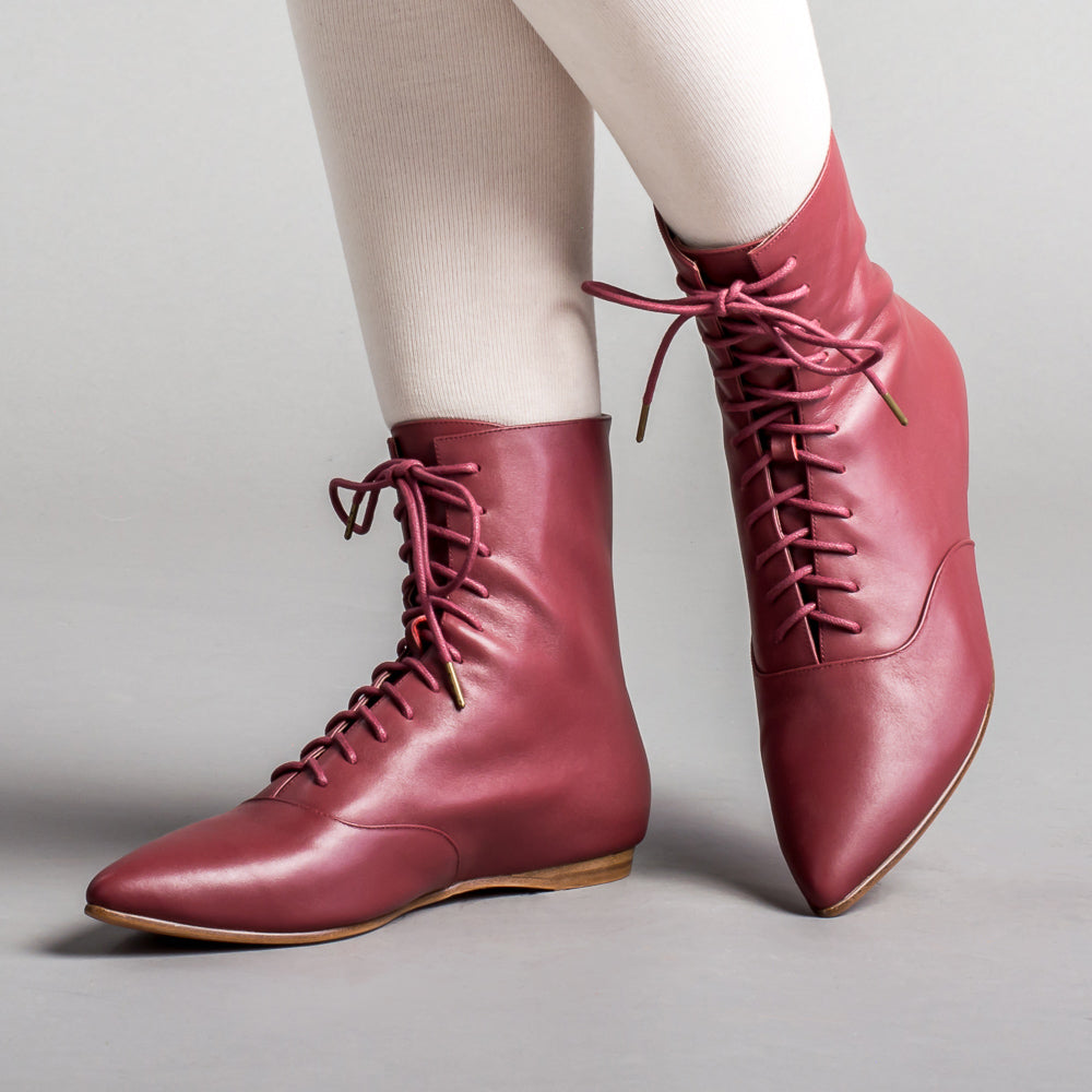 Hartfield Regency Leather Boots (Oxblood)
