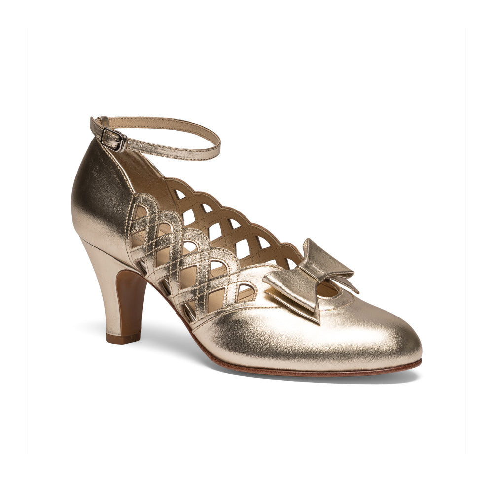 Jessie Vintage Pumps (Gold)