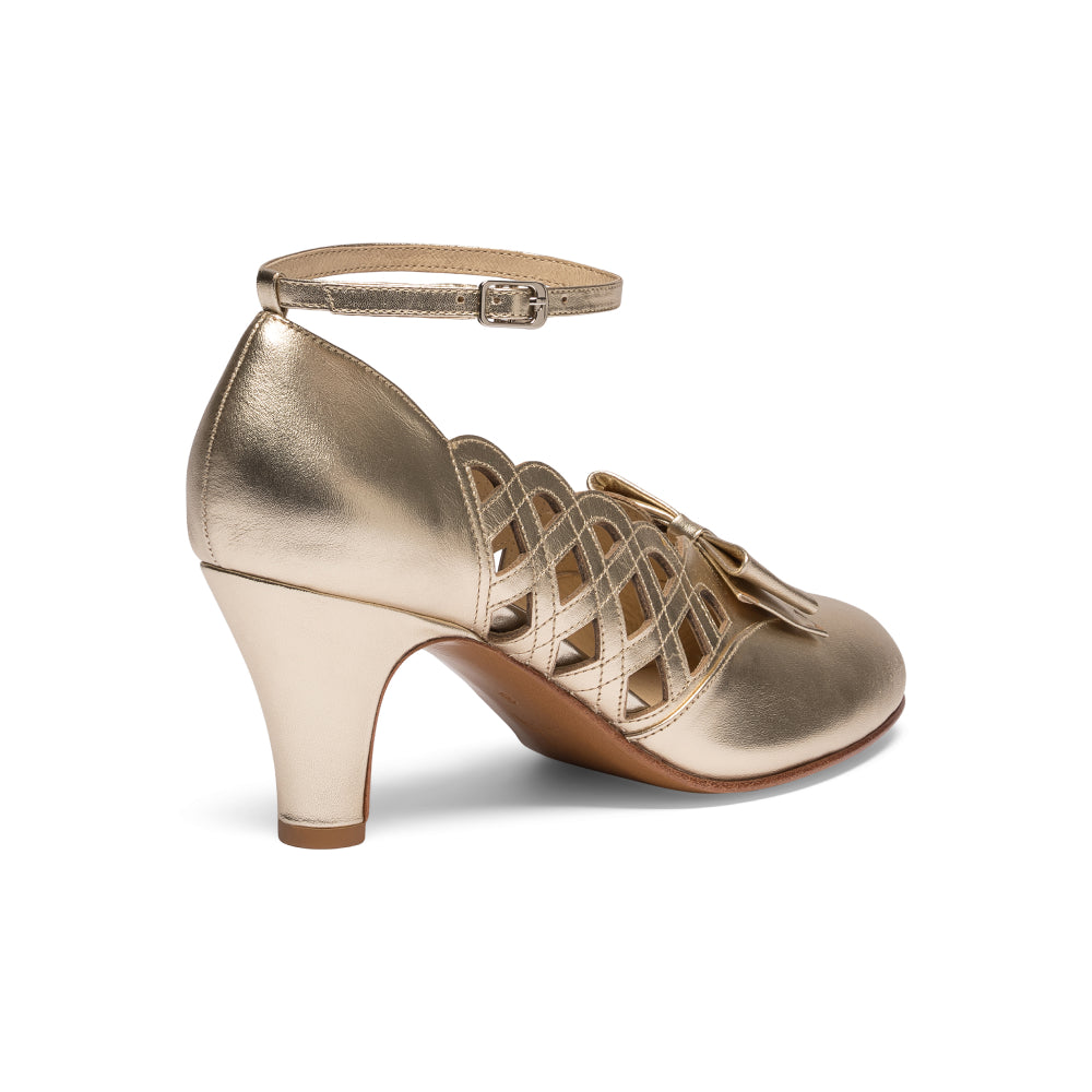Jessie Vintage Pumps Wide (Gold)