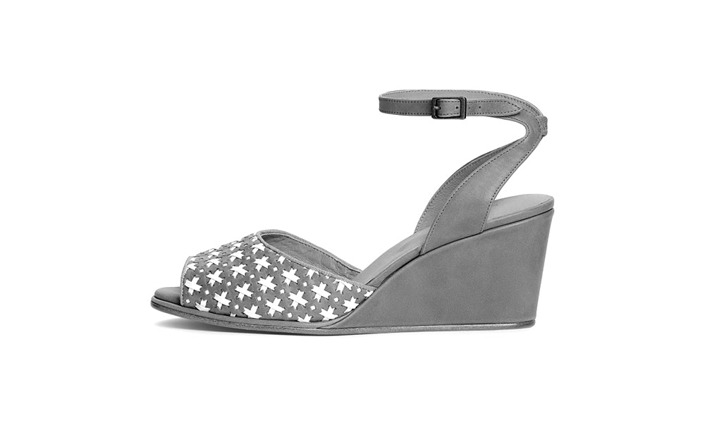 PRE-ORDER Judy 1940s Wedges (Tan/Ivory)