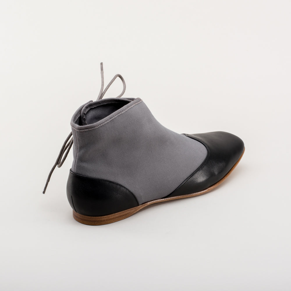 Keckley Victorian Side-Lace Boots (Grey/Black)